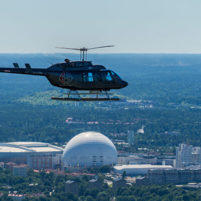 Helikoptertur över Stockholm