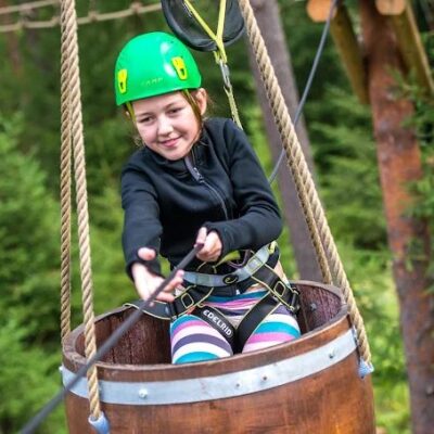 Öppen avgång låga banor (Sanda) – Delad äventyrsupplevelse med Äventyrsbanan Stockholm