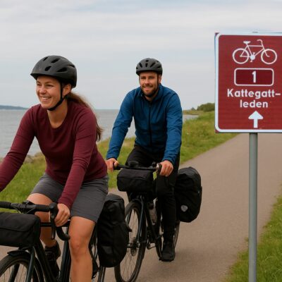 Envägscykling på Kattegattleden