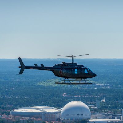 Privat helikoptertur över Stockholm