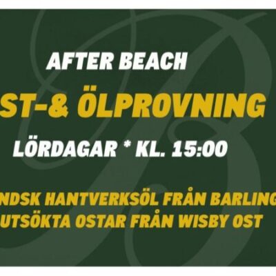 After Beach ost- och ölprovning