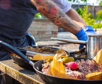 After work med grillbuffé