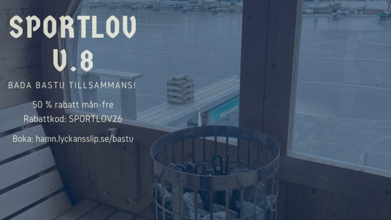 Bada bastu på Sportlovet