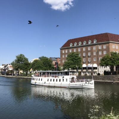 Boat trip on the Göta älv river