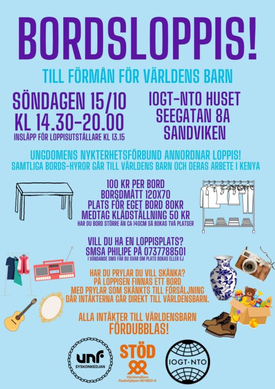 Bordloppis för världens barn