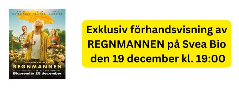 Exklusiv förhandsvisning: Regnmannen – Svea Bio