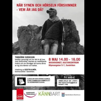 Föreläsning: När synen och hörseln försvinner, vem är jag då?