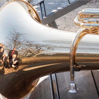 Gotland Brass spelar på Östercentrum