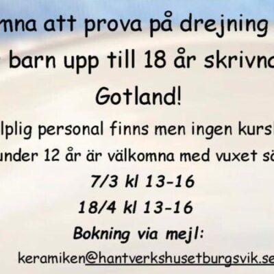Gratis drejning på Hantverkshuset