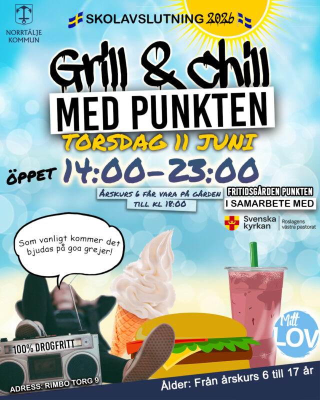 Grill & Chill på Punkten – Skolavslutning 2026