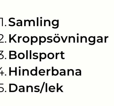 Gympakul ålder 2-5 år