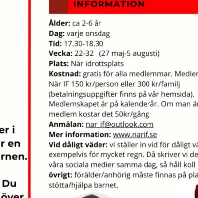 Gympakul för barn 2-6 år