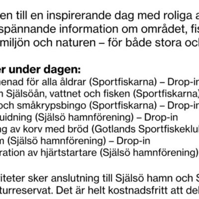 Havsöringens dag på Själsö