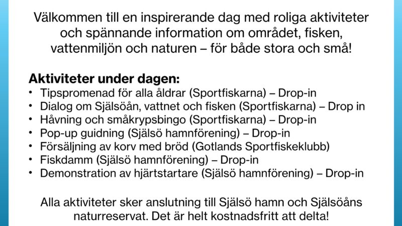 Havsöringens dag på Själsö