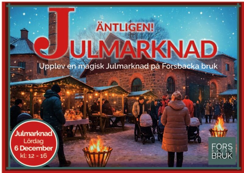 Julmarknad på Forsbacka Bruk