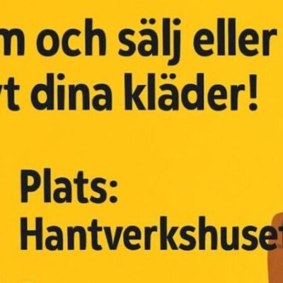 Klädbytardag på Hantverkshuset!