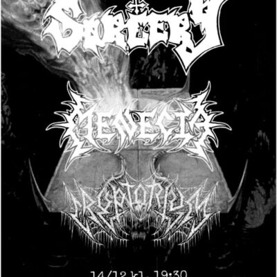 KONSERT : Sorcery + Cryptorium + Menecia