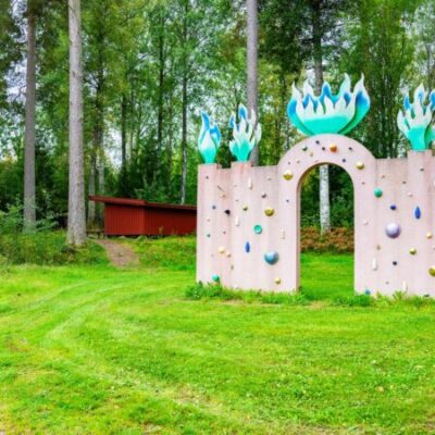 Konstverket Rosa eko – inre eld
