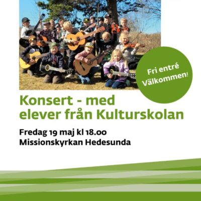 Kulturskolans elevkonsert i Hedesunda