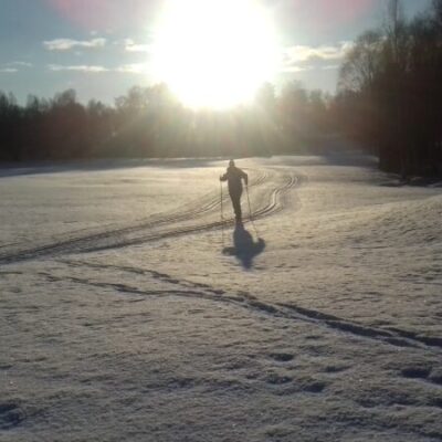 Längdskidåkning i Hudene