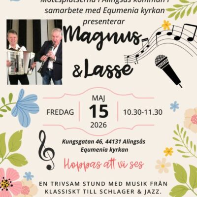 Livemusik med  duon Magnus & Lasse