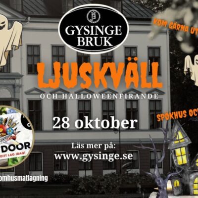 Ljuskväll & Halloweenfirande på Gysinge Bruk