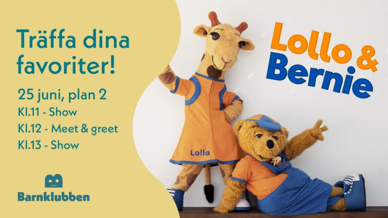 Lollo & Bernie kommer till centret!