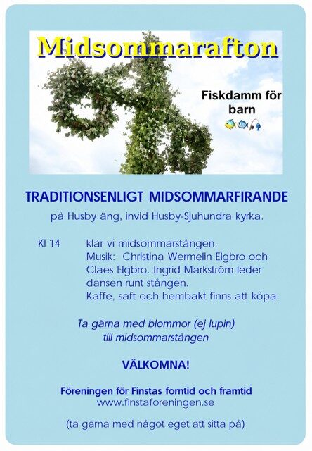 Midsommarfirande på Husby äng