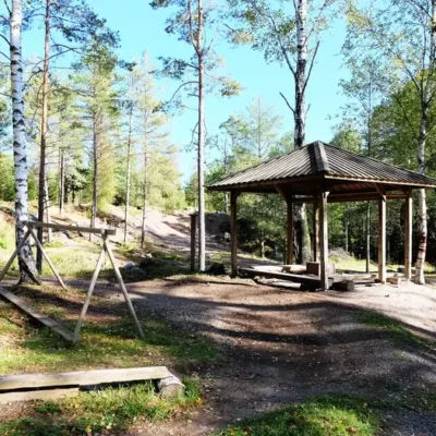 Mountainbike teknikbana vid Bjursjön