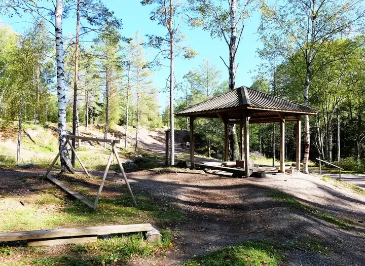 Mountainbike teknikbana vid Bjursjön