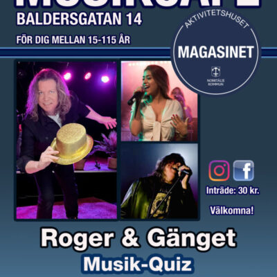 Musikcafé med quiz på Magasinet (Höstpremiär)