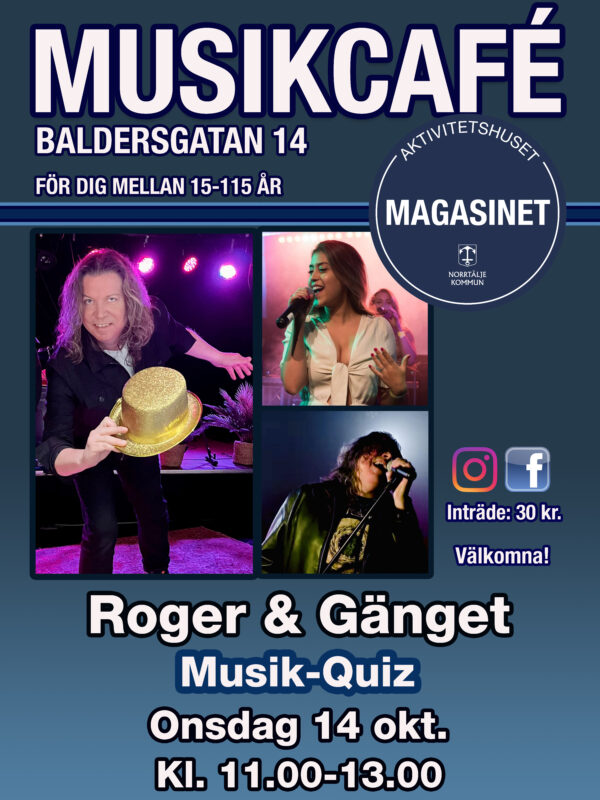 Musikcafé med quiz på Magasinet (Höstpremiär)
