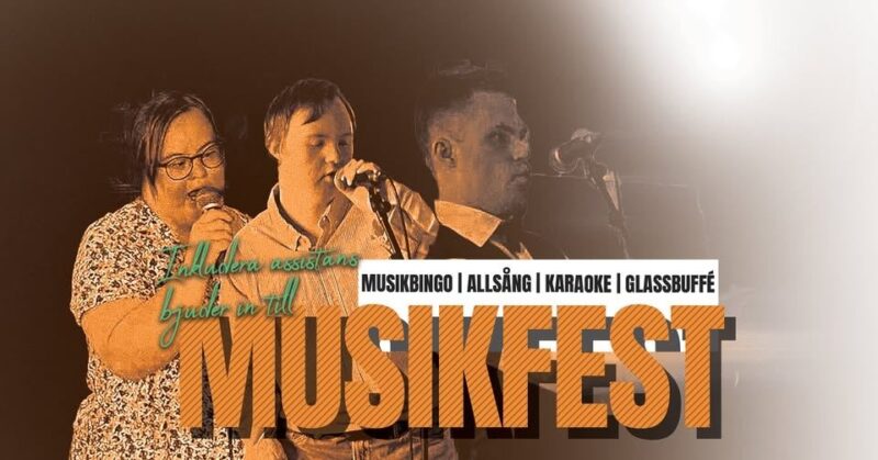 Musikfest för dig med en funktionsnedsättning!