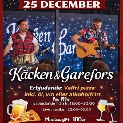 Musikkväll på Juldagen – Käcken & Garefors