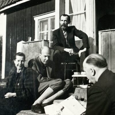 Nils Ferlin och Gunnar Ekelöf i Roslagen