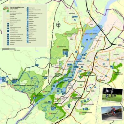 Outdoor map of Trollhättan