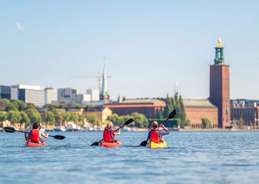 Paddla kajak för två
