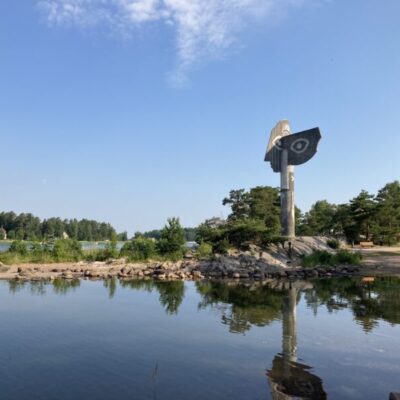 Picassoskulpturen i Kristinehamns skärgård