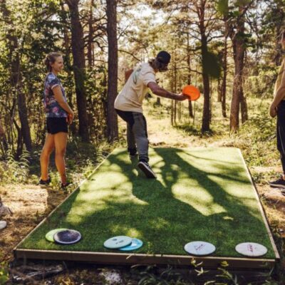 Prova på Discgolf i Lärbro under Outdoorveckan