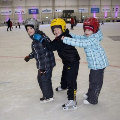 Public ice-skating in Trollhättan