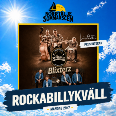 Rockabillykväll med liveband – Norrtälje Sommarscen