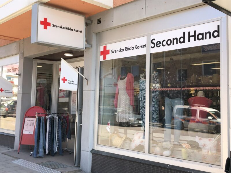 Röda Korset secondhand butik i Sandviken
