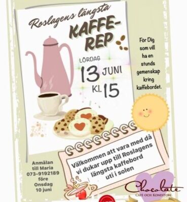 Roslagens längsta kafferep på Café Chocolate