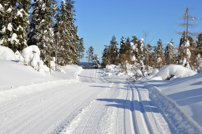 Skidspår i Gnarp