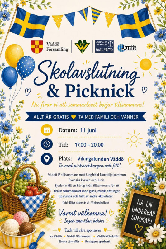 Skolavslutning och picknick
