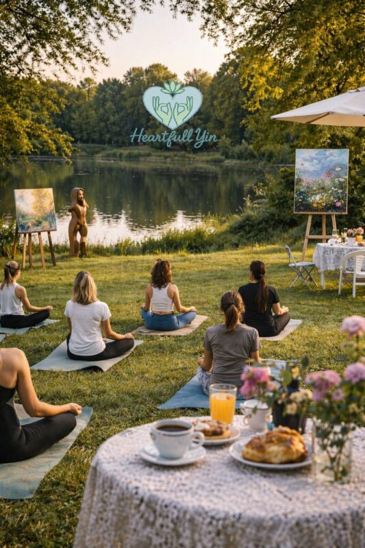 Sommar-Yinyoga med konst i slottsparken
