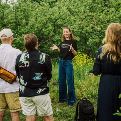 Sommarcafé med guidade turer och gårdsförsäljning