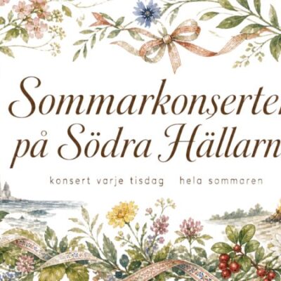 Sommarkonserter på Södra Hällarna – hav, öppen eld & solnedgång