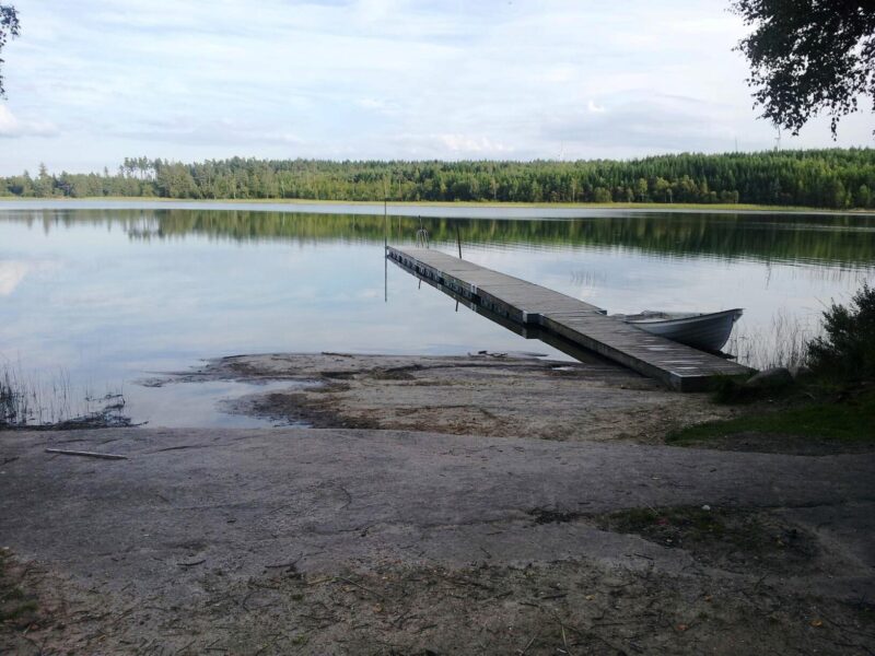 Swimming at Grunnevattnet