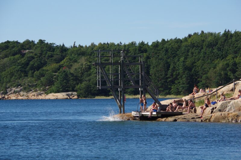 Swimming at Sannäs